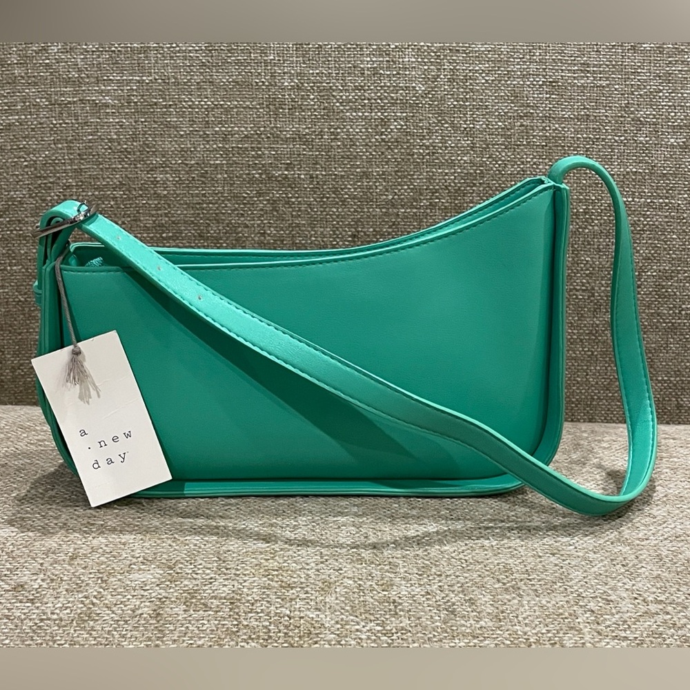 A New Day Green Minimalist Shoulder Bag EASTER SPRINGTIME